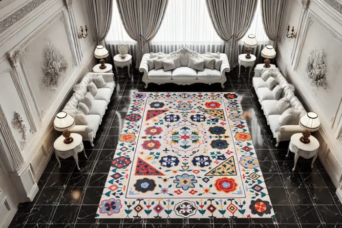 Heritage Bloom Washable Rug