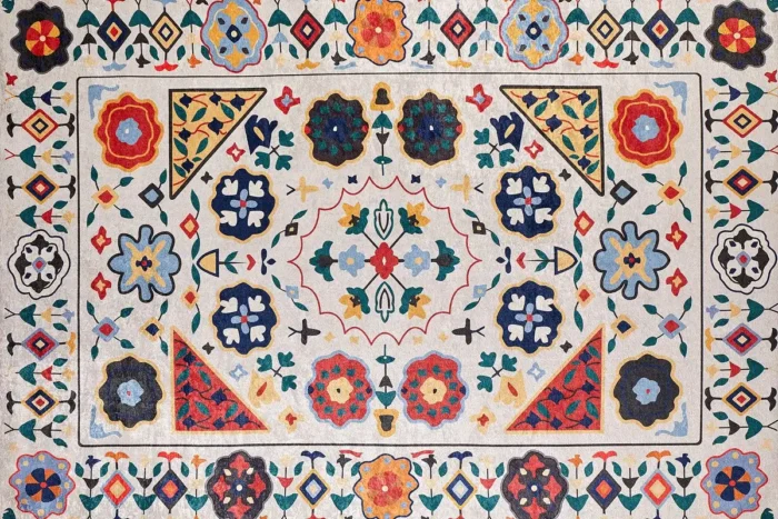 Heritage Bloom Washable Rug