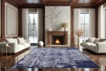 Royal Indigo Washable Rug