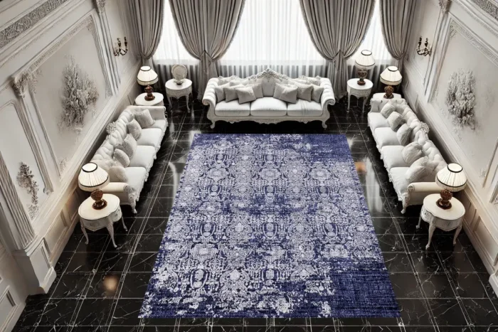 Royal Indigo Washable Rug