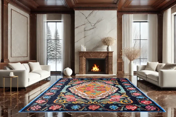 Opulent Bloom Washable Rug