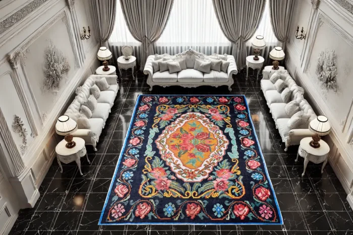 Opulent Bloom Washable Rug