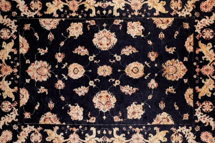 Midnight Blooms Washable Rug