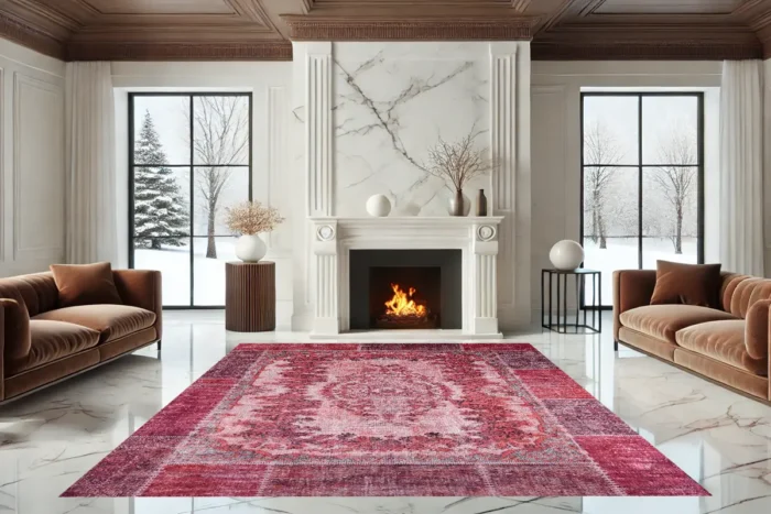 Rosewood Elegance Washable Rug