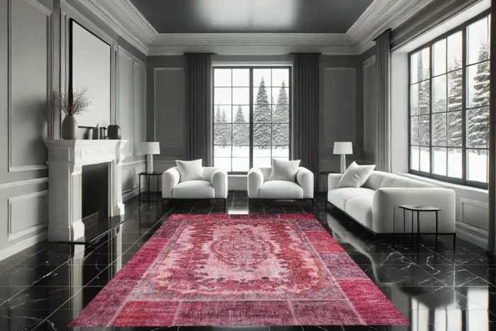 Rosewood Elegance Washable Rug