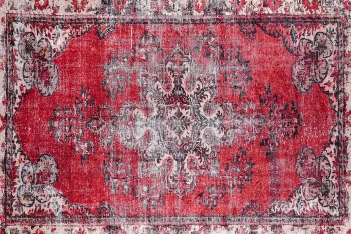 Scarlet Heritage Washable Rug