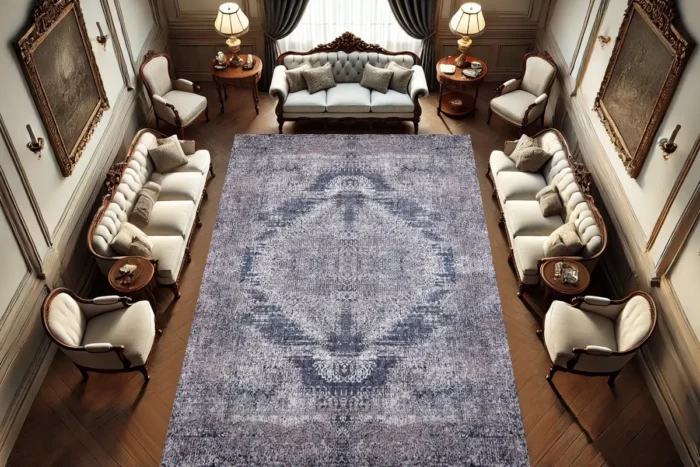 Midnight Mirage Washable Rug