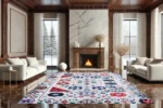 Mosaic Blossom Washable Rug