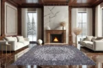 Sapphire Radiance Washable Rug