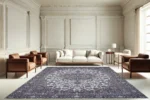 Sapphire Radiance Washable Rug