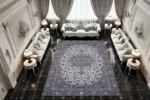 Sapphire Radiance Washable Rug