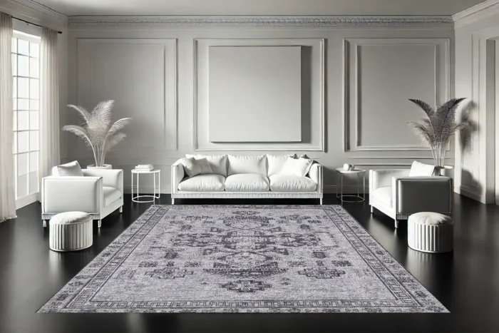 Monochrome Majesty Washable Rug