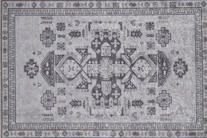 Monochrome Majesty Washable Rug