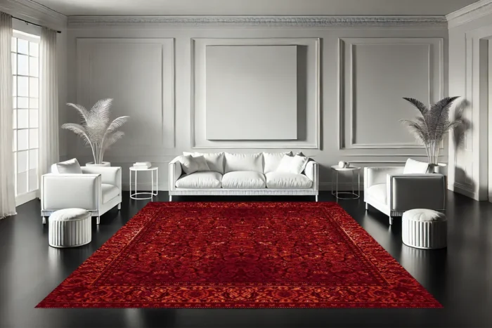 Ottoman Ruby Washable Rug