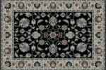 Midnight Blossom Washable Rug