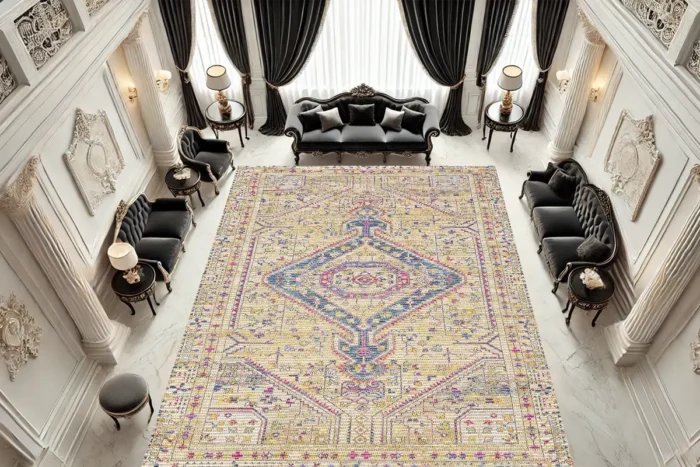 Sultan's Diamond Washable Rug