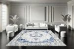 Icy Elegance Washable Rug