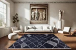 Scandinavian Midnight Washable Rug