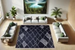 Scandinavian Midnight Washable Rug