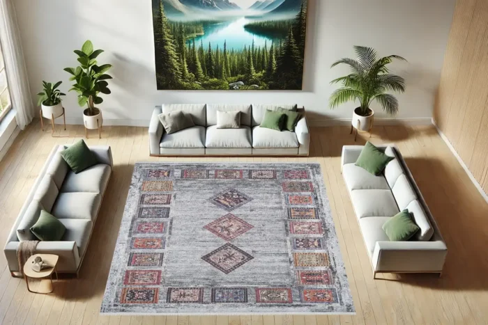 Nordic Mosaic Tapestry 3 Washable Rug