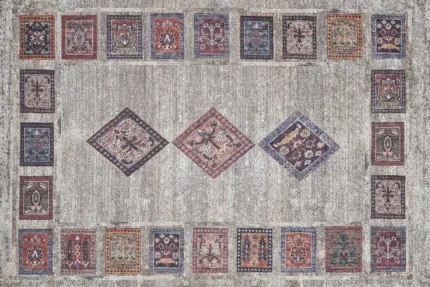 Nordic Mosaic Tapestry 3 Washable Rug