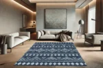 Nordic Indigo Washable Rug