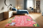 Hopscotch Haven Washable Rug