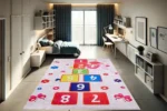 Fairy Hopscotch Delight Washable Rug