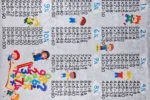 Multiplication Fun Mat Washable Rug