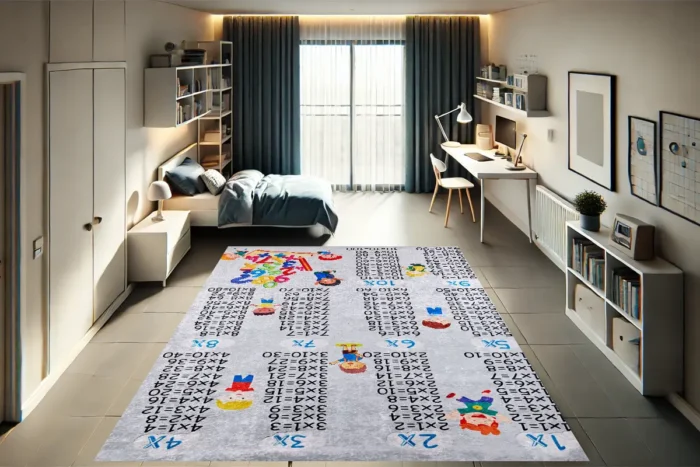 Multiplication Fun Mat Washable Rug