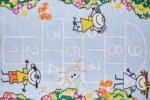 Hopscotch Playland Washable Rug