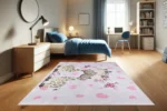 Giraffe Love Washable Rug