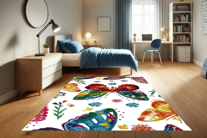 Fluttering Dream Washable Rug