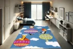 Skybound Adventures Washable Rug