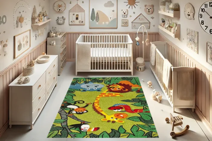 Jungle Safari Adventure Washable Rug