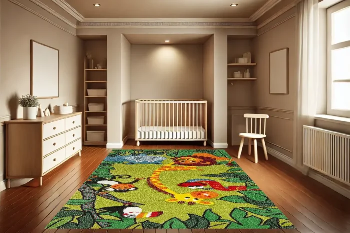 Jungle Safari Adventure Washable Rug