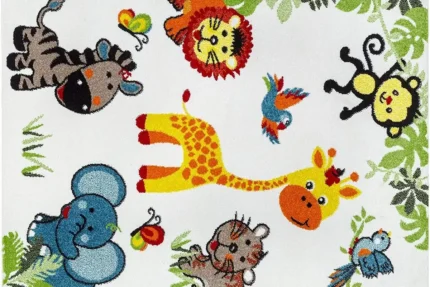 Jungle Jamboree Washable Rug