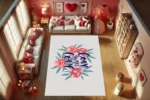 Sweet Love Blooms Washable Rug - Image 2