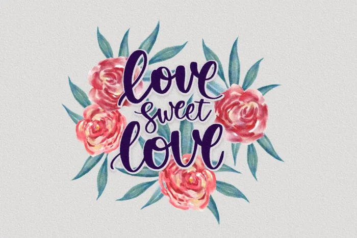 Sweet Love Blooms Washable Rug - Image 1