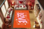 Vibrant Love Washable Rug