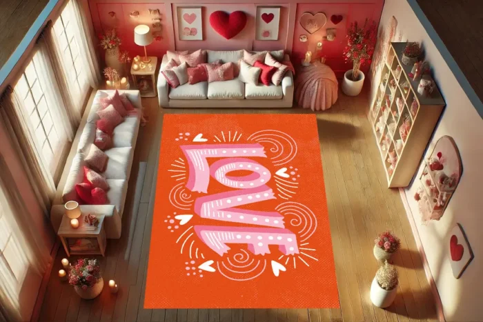 Vibrant Love Washable Rug