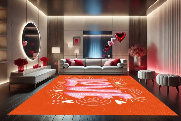 Vibrant Love Washable Rug