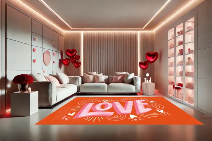 Vibrant Love Washable Rug