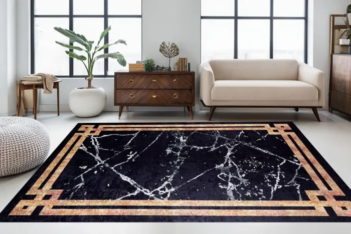 Marble Luxe Washable Rug