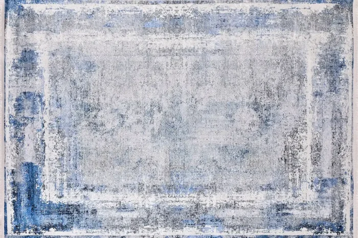 Frosted Azure Washable Rug