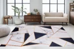 Modern Marble Washable Rug