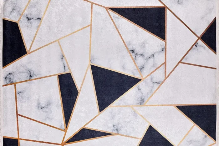 Modern Marble Washable Rug