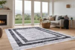 Minimalist Striped Washable Rug