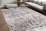 Modern Vintage Abstract Washable Rug