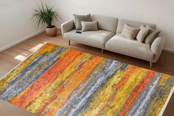 Sunset Horizon Washable Rug